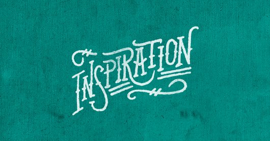 insp-teal typography by Brandon Rike