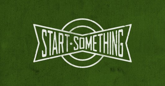 start-green typography by Brandon Rike