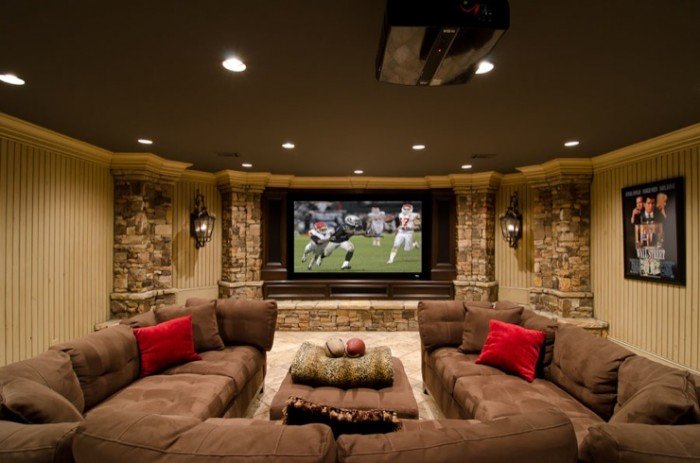 vintage-style-media-room