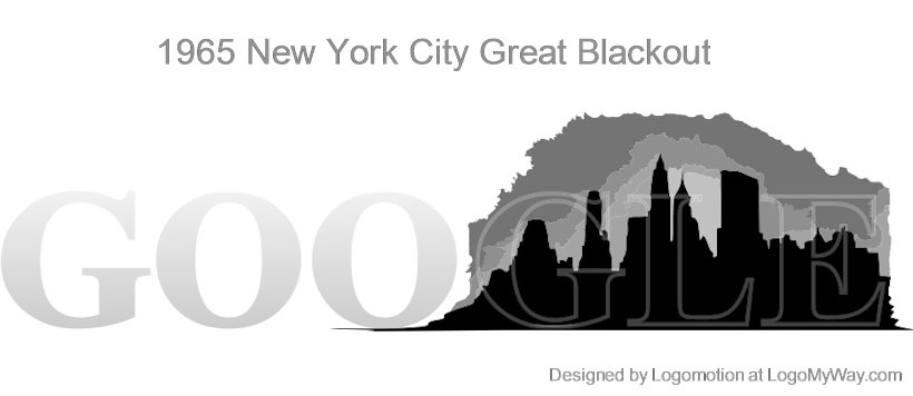 Google Doodle 1965 New York City Blackout Logo