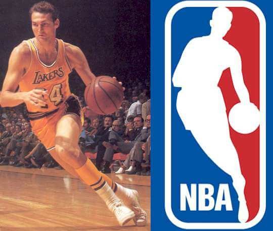 nba logo before jerry west