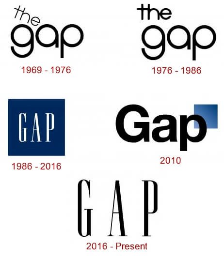 Gap logo and some history behind the brand | LogoMyWay