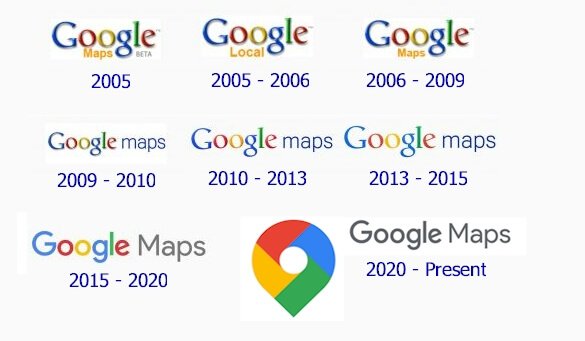 Google Maps logo and their history | LogoMyWay