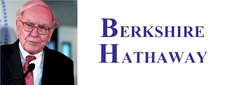 In this photo illustration, the Berkshire Hathaway logo is displayed on a  smartphone screen with a Berkshire Hathaway Inc. logo in the background.  (Photo by Igor Golovniov / SOPA Images/Sipa USA Stock