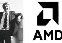 AMD logo and the history of the company